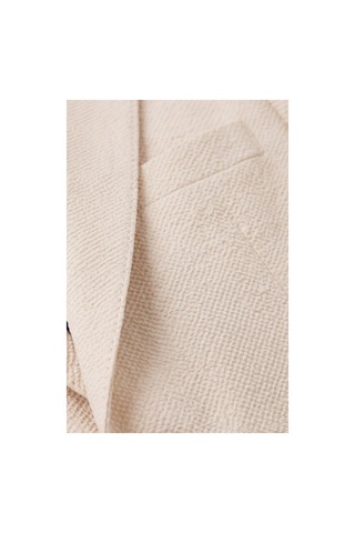 Deepsea Erkek Bej Slim Fit Likralı Gofre Kumaş Takım Elbise İpli Lastikli Pantolon 2602326