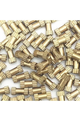 M3 Iç Somun Insert Çakma Somunu M 3 Pirinç Somunları 50 Adet 5X4M