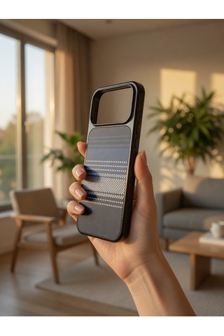 İphone 17/18 Promax Ortak Uyumlu Karbon Fiber Desenli Darbeye Dayanıklı Kılıf Çok Renkli 6