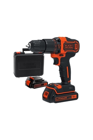 Black+Decker BDCHD18KB-QW 18V 1.5 Ah Li-Ion Çift Akülü 2 Vitesli Şarjlı Darbeli Matkap Vidalama