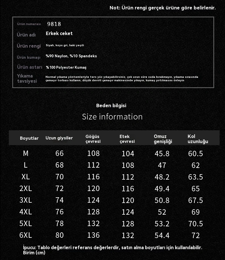 Erkek Ceketleri, Rüzgar Geçirmez Ve Su Geçirmez Ceketler Yeşil