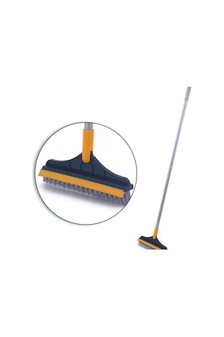 Temizleme Fırçası Zemin Araba Ev Sihirli Fırça Süpürge Uzun Saplı Çekpas Çift Fırçalı Çekçek