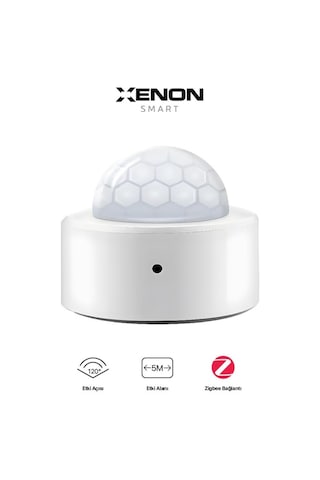 Xenon Smart Akıllı Hareket Sensörü Zigbee Protokolü Kullanan Hassasiyet Kontrollü PIR Sensörü X7613