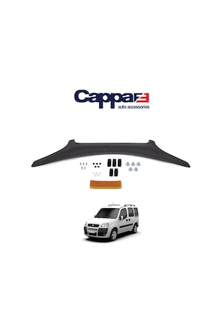 Cappafe Fiat Doblo Ön Kaput Koruma Rüzgarlık 4Mm Abs 2006-2010