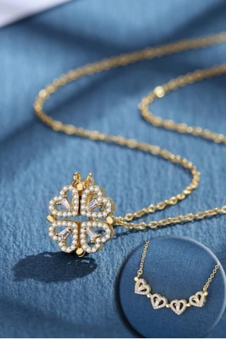 Stainless Steel Çelik Kolye Gold
