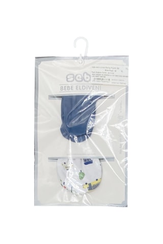 Sebi Bebek Eldiveni 0-3 Ay 9903 Lacivert-beyaz Lacivert -  Beyaz
