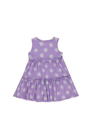 Civil Girls Papatya Desenli 6-9 Yaş Elbise - Lila