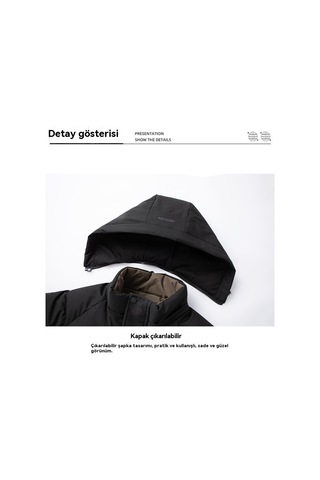 2025 Yeni Grafen Termal Konsantre Hafif Pamuklu Ceket Mavi