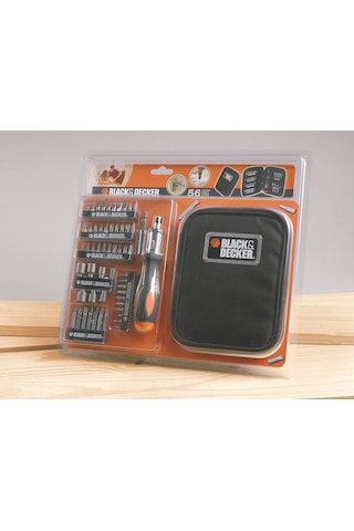 Black+Decker A7104-XJ 56 Parça Cırcırlı Tornavida Aksesuar Seti