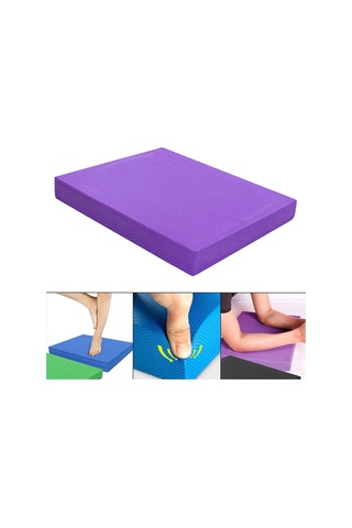 Suntek Denge Pedi Eğitmen Yoga Mat Köpük Mat Esneme Stabilite Mor