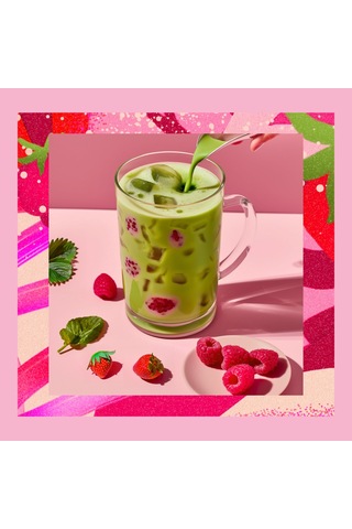 Mim and More Raspberry Strawberry Matcha Ahududulu ve Çilekli Matcha 50 G