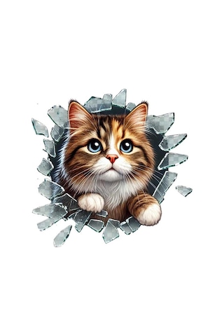 Fulcar Kedi Tasarımlı Araç Stickerı