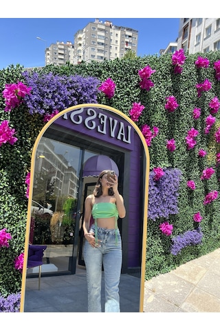 Lavessa Zincir Askılı Crop- Yeşil-134