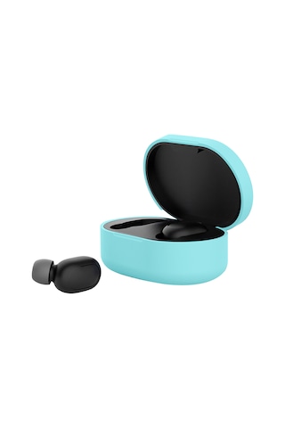 Xiyyadms Xiaomi Redmi Airdots Gençlik Versiyonu İçin Silikon Korumalı Kılıf - Şok Ve Çizik Koruması, 8 Renk Seçeneği, Mavi Mavi