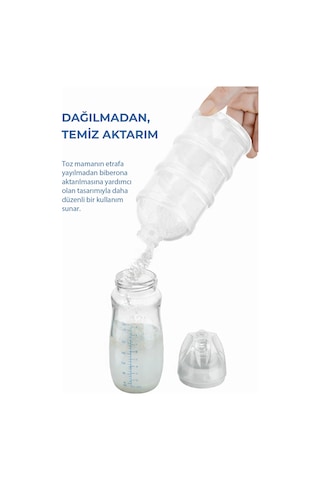 Babyjem - Katlı Toz Mama Kabı Beyaz