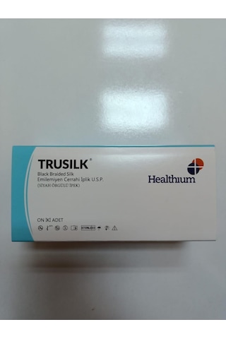 Trusılk İpek 3/0 18 MM 3/8 Keskin Cerrahi İplik Trusılk İpek 3/0 18 MM 3/8 Keskin Cerrahi İplik