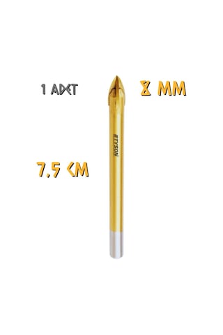 Kupa Tyson Cam Seramik Delici Matkap Ucu 8 Mm. - 1 Adet