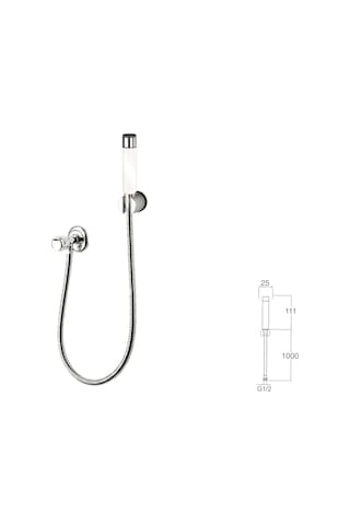 Taharet Set- Beyaz Beyaz - Krom