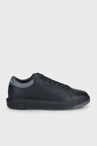 Armani Exchange Deri Logolu Sneaker Ayakkabı Erkek Ayakkabı Xux123 Xv534 Mc694 Siyah