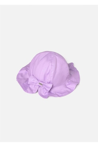 Kız Bebek Fiyonklu Gabardin Şapka Lila 10145 Lila