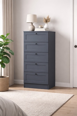 Terra 5 Çekmeceli Şifonyer/çamaşırlık 50x105x42 Cm Modern Tasarım Beyaz