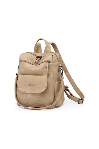 Çanta Büyük Kapasiteli Kadın Sırt Çantası Omuz Çantası Kadın haki