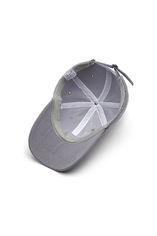 Beyzbol Şapkası Modelleri Unisex Hava Delikli Gündelik Kullanım İçin Güneş Gözlüklü Alfabe Desenli Spor Şapka Gri