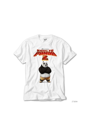 Kung Fu Panda Beyaz Tişört Beyaz