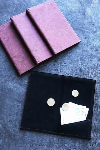 Hesap Sümeni Adisyon Kabı Bordo Vegan Deri 12 X 20 Cm.