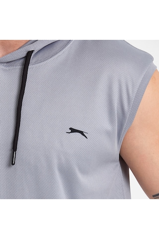 Slazenger RAG Erkek Kolsuz Gri Tişört