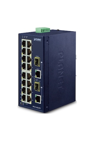 Planet Pl-Ifgs-1822Tf Endüstriyel Switch 16-Port 10/100Tx 2-Por Planet Pl-Ifgs-1822Tf Endüstriyel Switch 16-Port 10/100Tx 2-Por