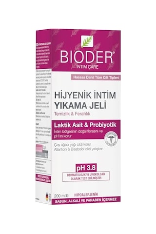 Hijyenik İntim Yıkama Jeli Hipoalerjenik Tüm Ciltler 1 X 200 Ml