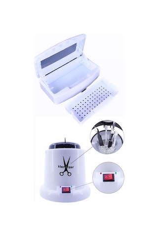 Ellea Nail Mini 100 W Sterilizasyon Makinesi Kuru Sistem Ve Asansörlü Steril Kutu Seti