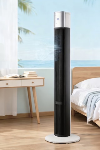 7go 7gtf2 41 İnç Kule Tipi Vantilatör Siyah 45w Turbo Force, Uzaktan Kumandalı, Sessiz, Zaman Ayar