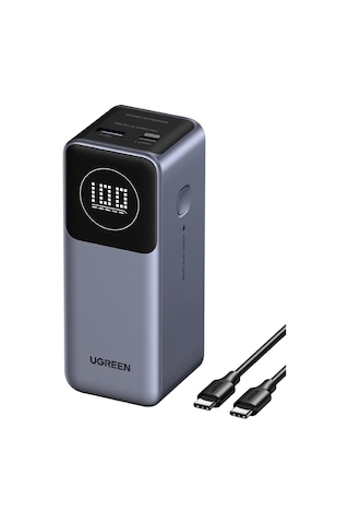 Ugreen Nexode Pro 12.000 Mah 100w Hızlı Şarj Powerbank, 1xusb-c, 1xusb-a, 35526b Gri