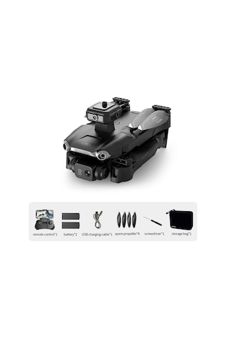 V28 360 Engelden Kaçınma Özellikli Çift Kameralı Drone Hd Hava Çekim - Taşıma Çantalı