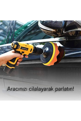 Senbang 11 Parça 100 Mm Pasta Cila Seti Sünger & Keçe Polisaj Pedleri Matkap Ve Polisaj Makinesi Uyumlu