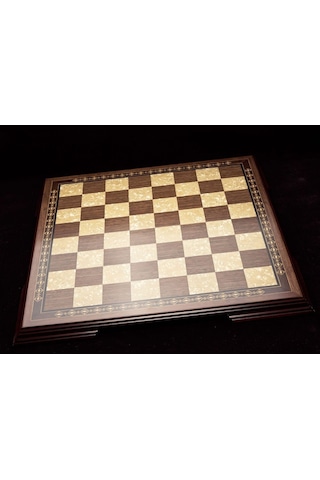 Büyük Boy El Yapımı Sedef İşlemei Masif Ceviz Satranç Tahtası 50 Cm X 50 Cm Büyük Boy El Yapımı Sedef İşlemei Masif Ceviz Satranç Tahtası 50 Cm X 50 Cm