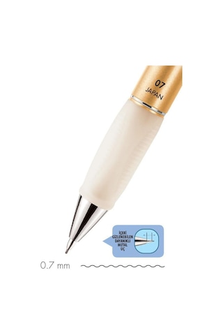 Serve Deep Mekanik Uçlu Kalem 0.7 Mm Metalik Asil Altın