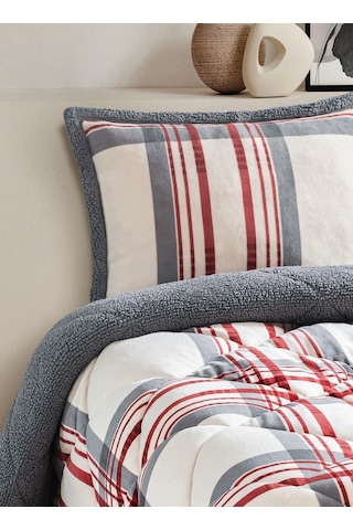Merinos Comforter 3 Parça Yorgan Seti 220x240 Wera Kırmızı Kırmızı Kırmızı