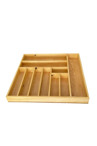 Kaşık, Çatal, Bıçak, Kepçe Organizer 45x50 Cm Çekmece Düzenleyici Mutfak Gereçleri Düzenleyici Ahşap
