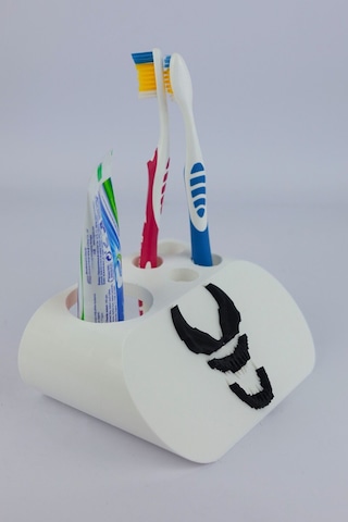 Venom - Dekoratif Diş Fırçalık Beyaz