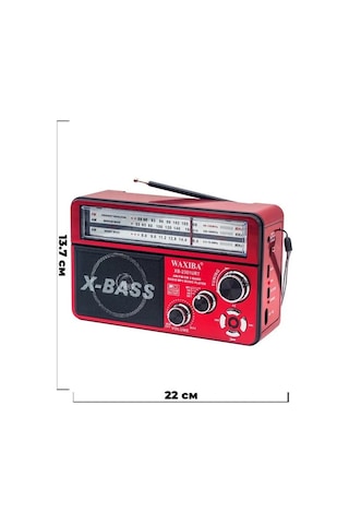 Nostaljik Radyo Waxıba Nostaljik Radyo Bluetooth Fm Usb Xb-2301rt 5570