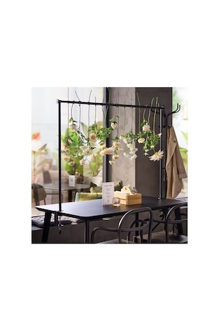 Ikea Helgeö Masa İçin Dekorasyon Çubuğu, Siyah, 115/235x116 Cm