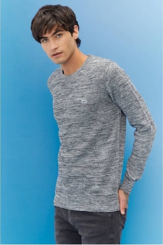 Lee Erkek Gri Kazak Gri