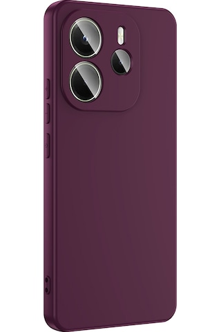 Redmi Note 14 4g Kılıf Tchs Mara Lansman Kapak - Koyu Mor Mor