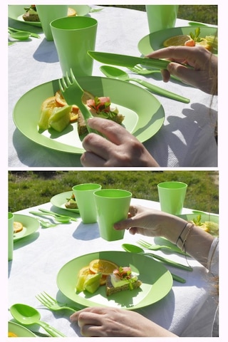 Katlı Piknik Seti Kare Çok Renkli