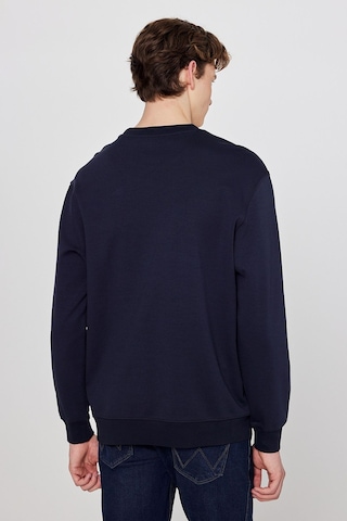 Wrangler Pamuklu Regular Fit Normal Kesim Bisiklet Yaka Logo Detaylı Sweatshirt Lacivert