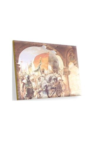 Cakasepetim Fatih Sultan Mehmet İstanbulun Fetihi Ahşap Mdf Tablo