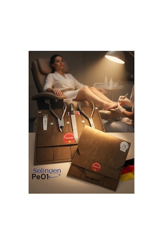Solingen Ayak Batık Tırnak Pensi & Pedikür Makası / 4 Lü Set Pe01 Pedikür Seti